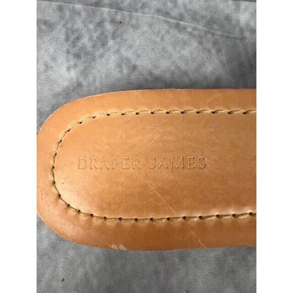 Draper James Women Piper Flat Slide Sandals Size 7 Fabric White and Blue - Picture 3 of 6